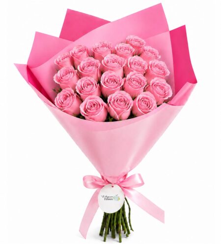 20'Lİ PEMBE GÜL BUKETİ